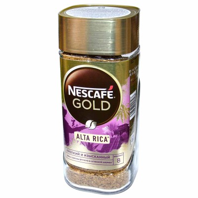Кофе Nescafe Gold Альта Рика  85гр ст/б
