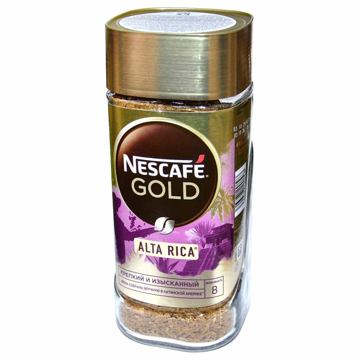 Кофе Nescafe Gold Альта Рика  85гр ст/б