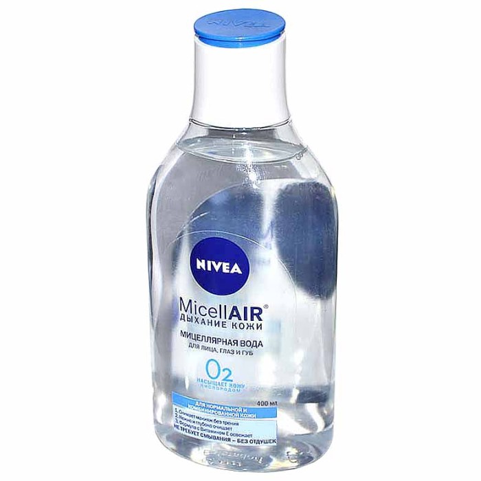 Вода мицеллярная Nivea MicellAir Дыхание кожи для норм и комб кожи 400мл пэт