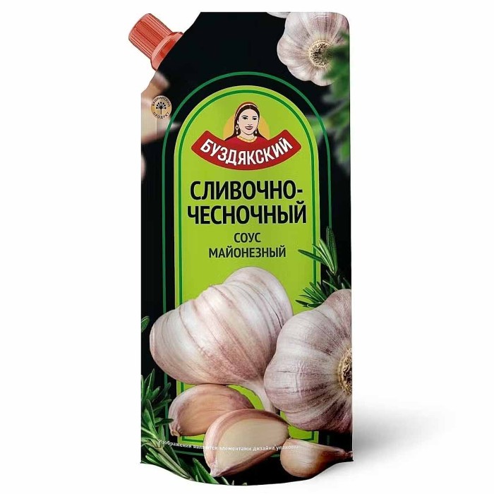 Соус Буздякский сливочно-чесночный 190гр д/п