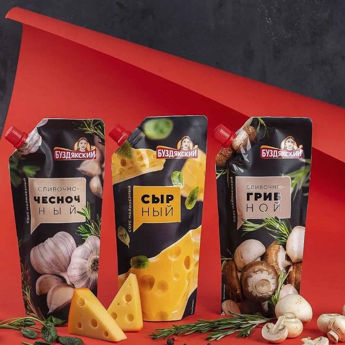 Соус Буздякский сливочно-чесночный 190гр д/п