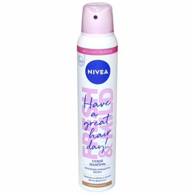 Шампунь сухой Nivea Fresh Revive 3в1 200мл ж/б