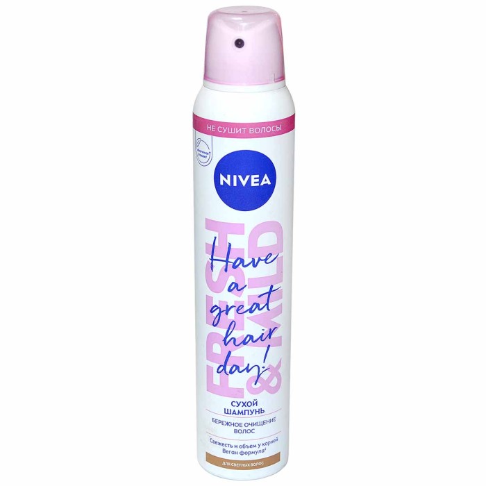 Шампунь сухой Nivea Fresh Revive 3в1 200мл ж/б