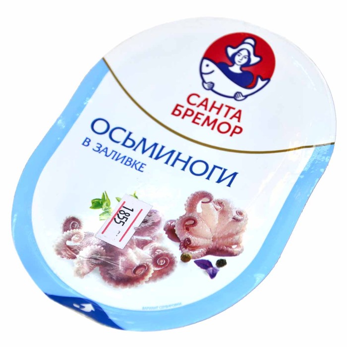 Мясо осьминога Санта Бремор в заливке 180гр пэт