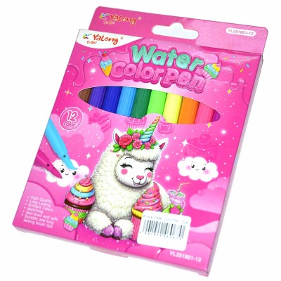 Фломастеры цветные Water Color Pen 12цв артYL251801-12