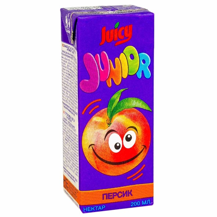 Нектар Juicy Junior персик 200мл т/п