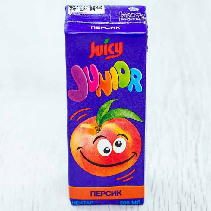 Нектар Juicy Junior персик 200мл т/п