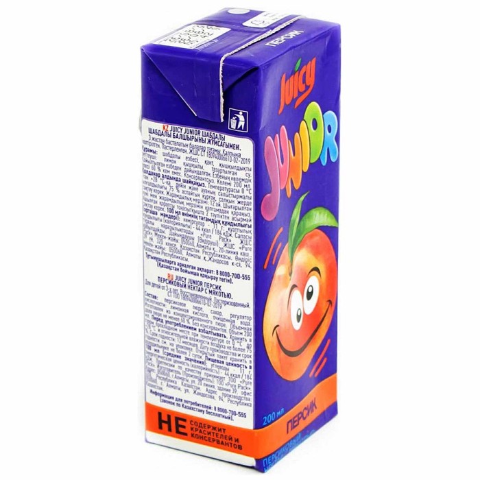 Нектар Juicy Junior персик 200мл т/п