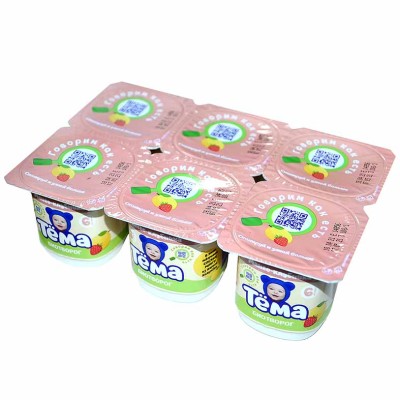 Биотворог Тема манго-клубника с 6мес 4,2% 100гр пэт