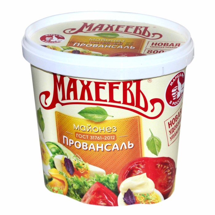 Майонез Махеевъ Провансаль 50,5% 800гр ведро