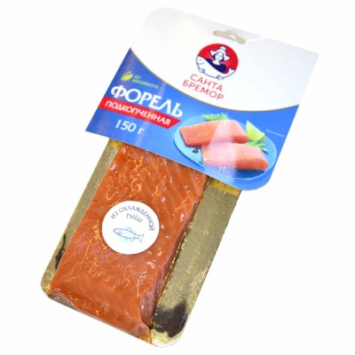 Форель Санта Бремор филе-кусок подкопченная 150гр в/у