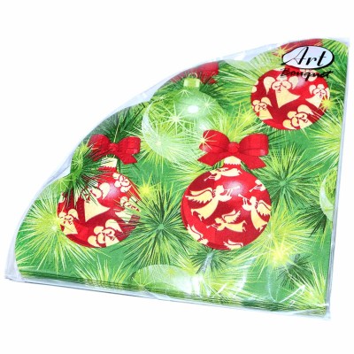 Салфетки бумажные Art Bouquet новогодний декор в ассортименте трехслойные 23см 12шт