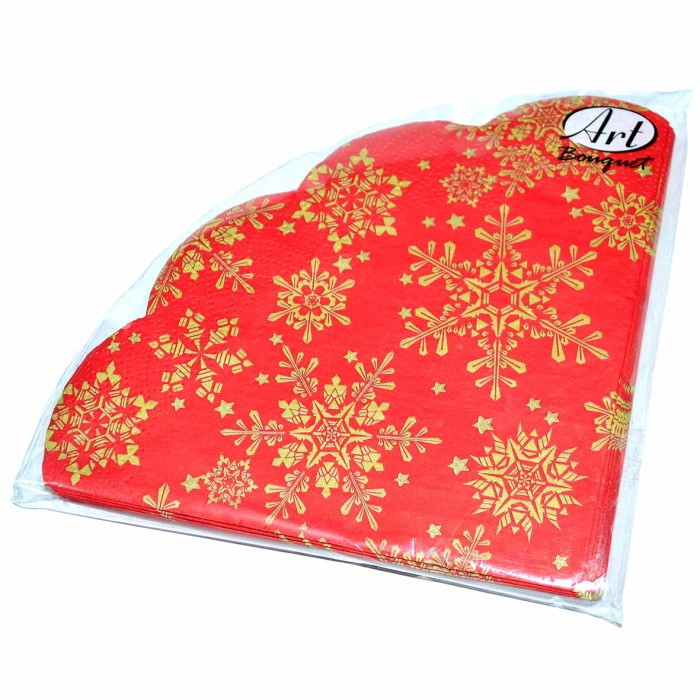 Салфетки бумажные Art Bouquet новогодний декор в ассортименте трехслойные 23см 12шт