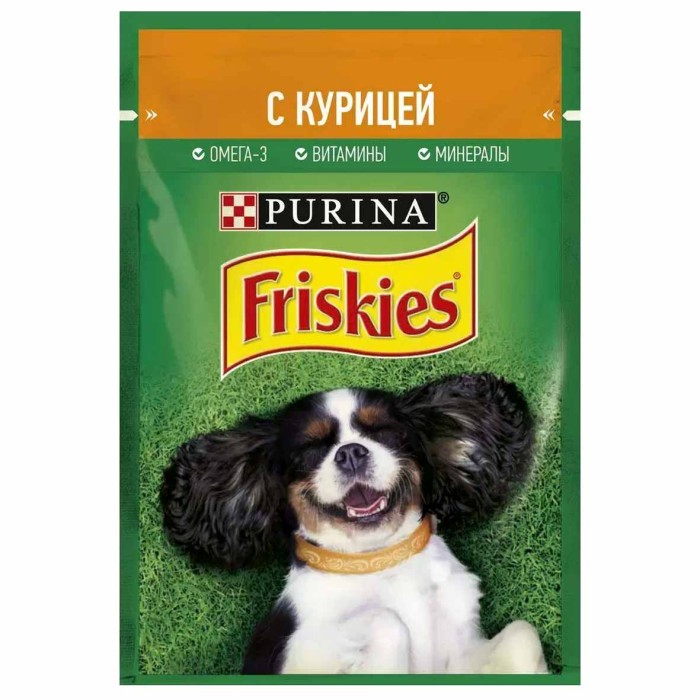 Корм для собак Friskies курица 85гр пауч