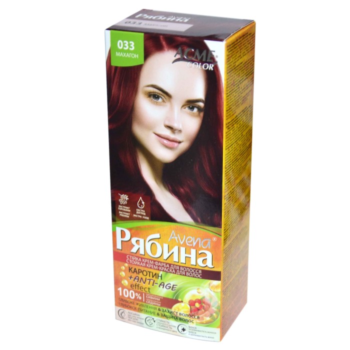 Краска для волос Рябина Avena №033 Махагон к/у
