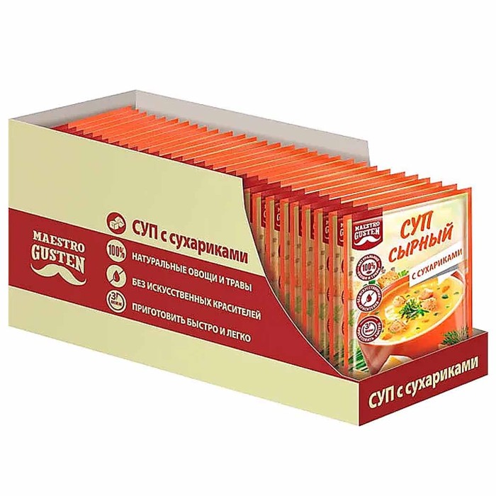 Суп Maestro Gusten Сырный с сухариками 16гр м/у