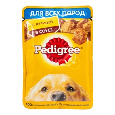 Корм для собак Pedigree курица 85гр пауч