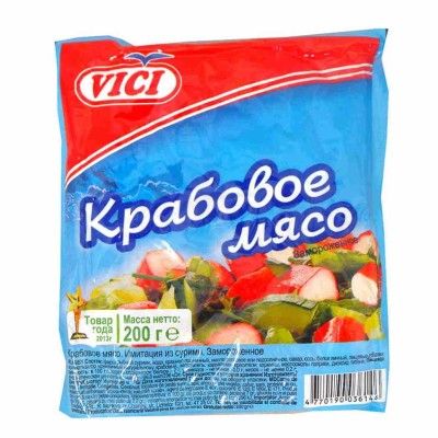Мясо крабовое Vici 200гр в/у