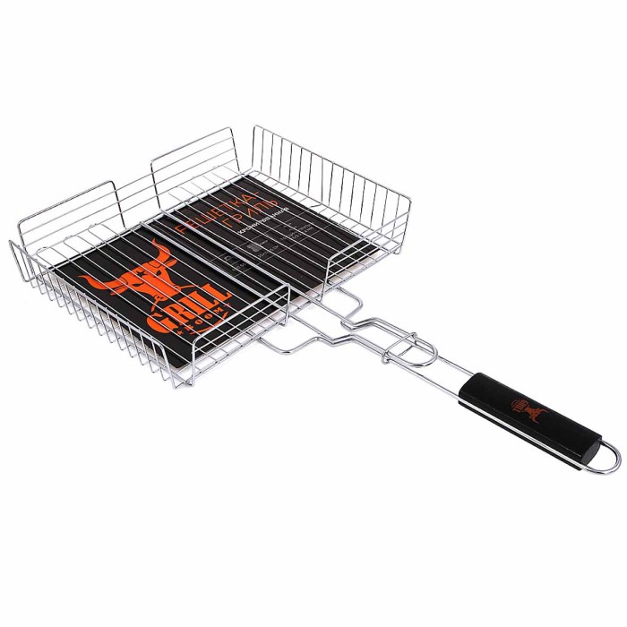 Решетка-гриль Grillboom хром 25*33*5см арт104-026