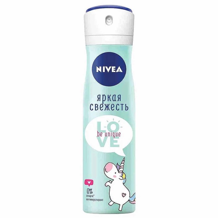 Дезодорант Nivea Love Be Unique яркая свежесть 150мл ж/б