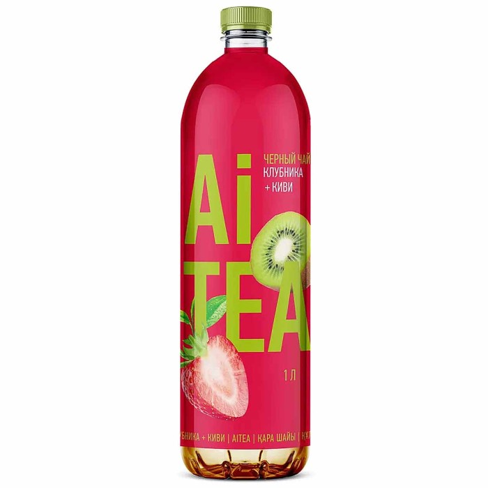 Чай Ai Tea клубника-киви черный 1л пэт
