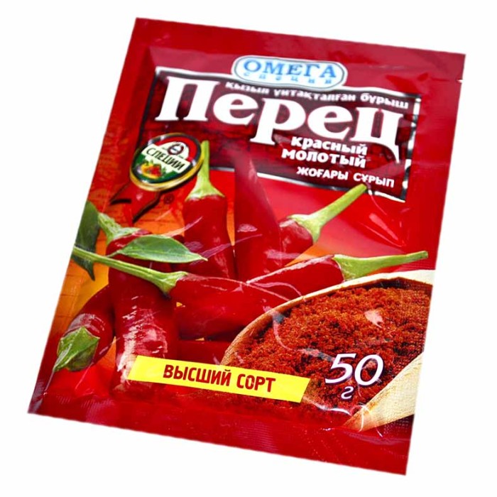 Перец красный Омега молотый 50гр м/у