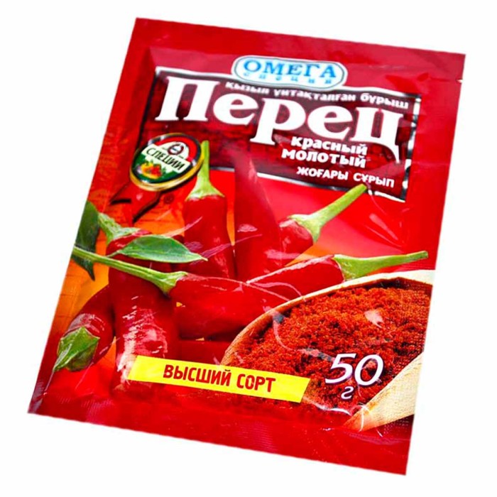 Перец красный Омега молотый 50гр м/у