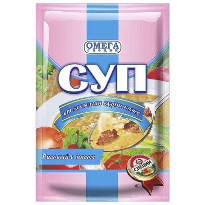 Суп Омега Рисовый с мясом 70гр м/у