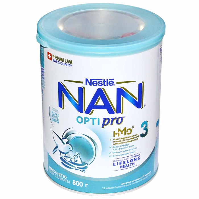 Смесь Nan 3 Optipro молочная с 12мес 800гр ж/б