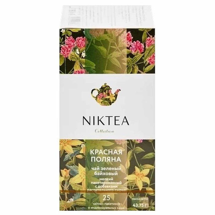 Чай Niktea Красная поляна зеленый 25*2гр к/у