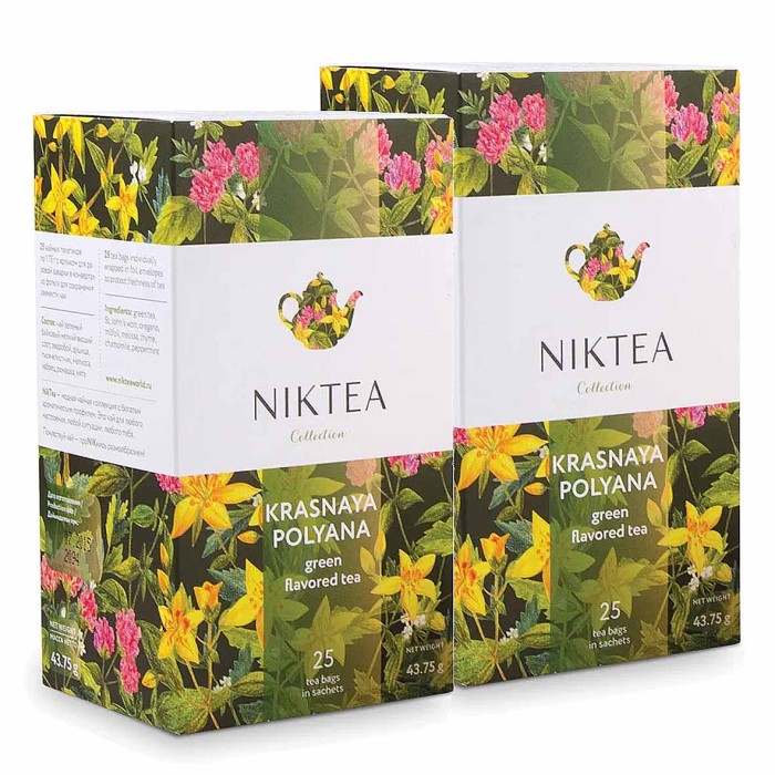 Чай Niktea Красная поляна зеленый 25*2гр к/у