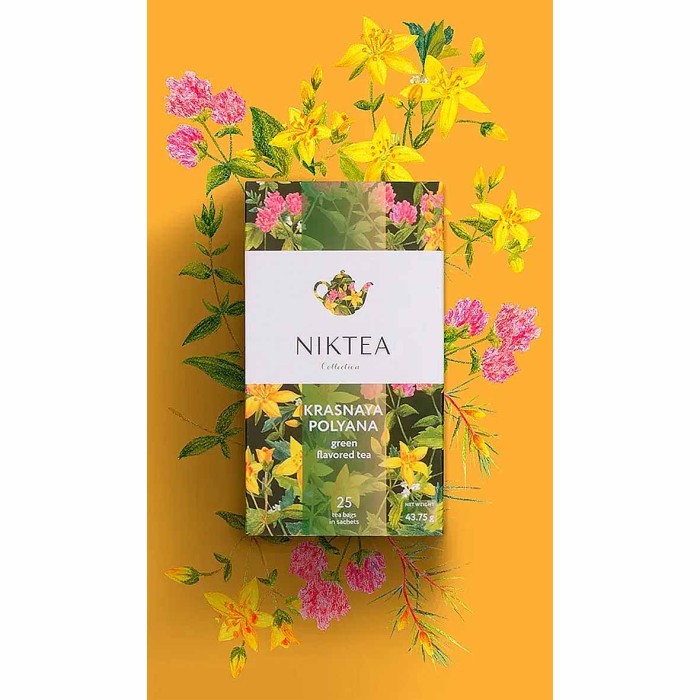Чай Niktea Красная поляна зеленый 25*2гр к/у