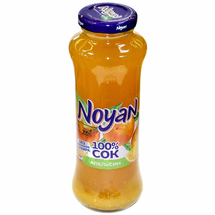 Сок Noyan апельсин 0,25л ст/б