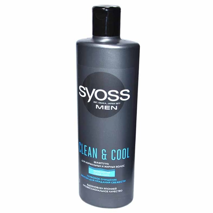 Шампунь для волос Syoss Men Clean&Cool 450мл пэт