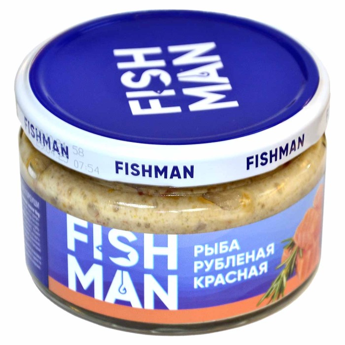 Паста FishMan из рубленой красной рыбы 180гр ст/б