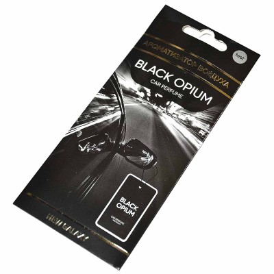Ароматизатор New Galaxy Perfume Black Opium бумажный арт794-672