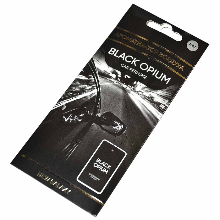 Ароматизатор New Galaxy Perfume Black Opium бумажный арт794-672