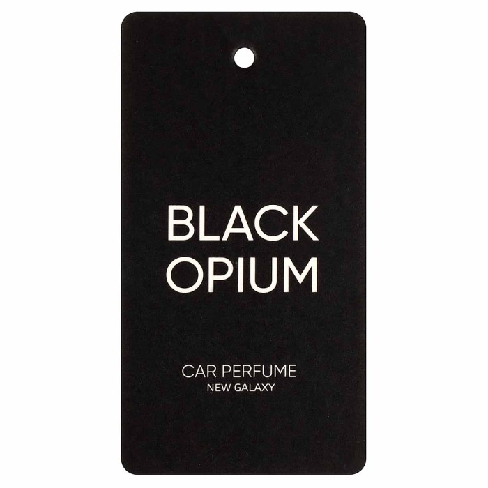 Ароматизатор New Galaxy Perfume Black Opium бумажный арт794-672