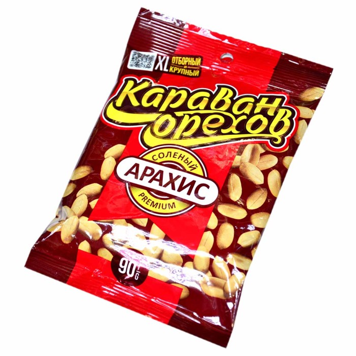 Арахис Караван особый соленый 90гр м/у