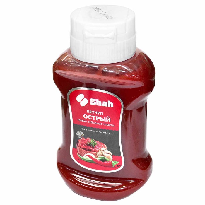 Кетчуп Shah Острый 300гр пэт