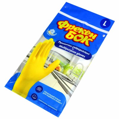 Перчатки Фрекен Бок резиновые универсальные L м/у