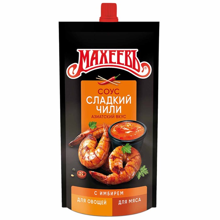 Соус Махеевъ Сладкий чили 230гр д/п