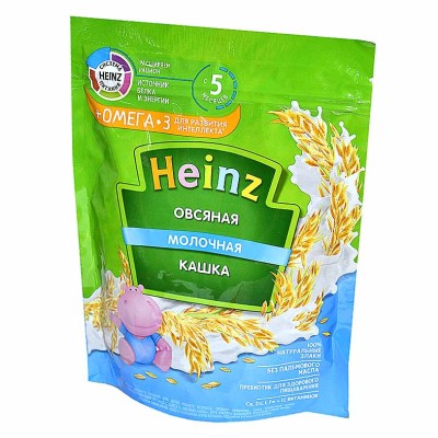 Каша Heinz овсяная молочная с 5мес 200гр д/п
