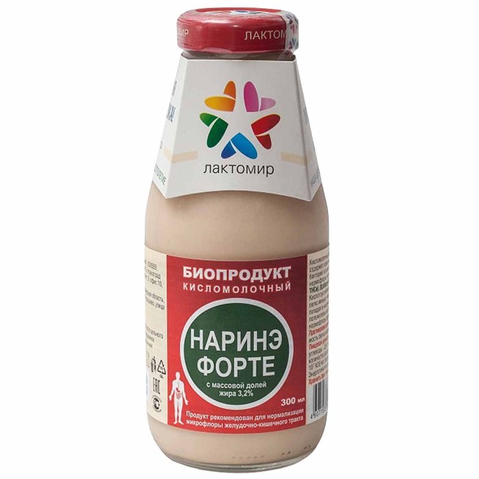 Биопродукт кисломолочный Лактомир Наринэ-форте 300мл с/б