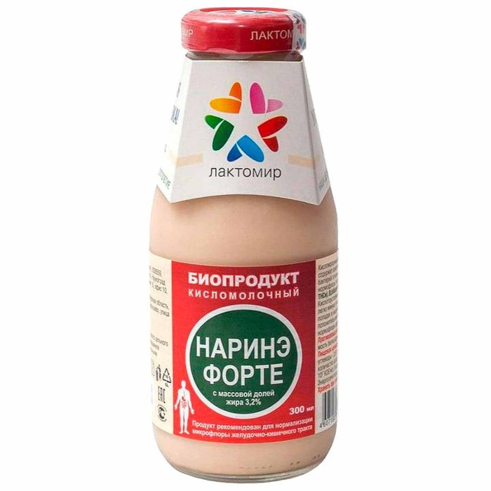 Биопродукт кисломолочный Лактомир Наринэ-форте 300мл с/б