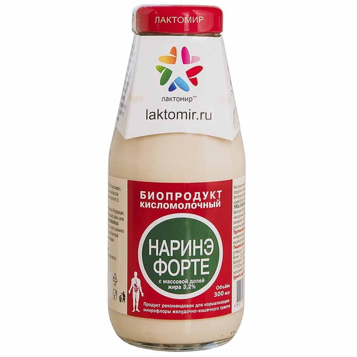 Биопродукт кисломолочный Лактомир Наринэ-форте 300мл с/б