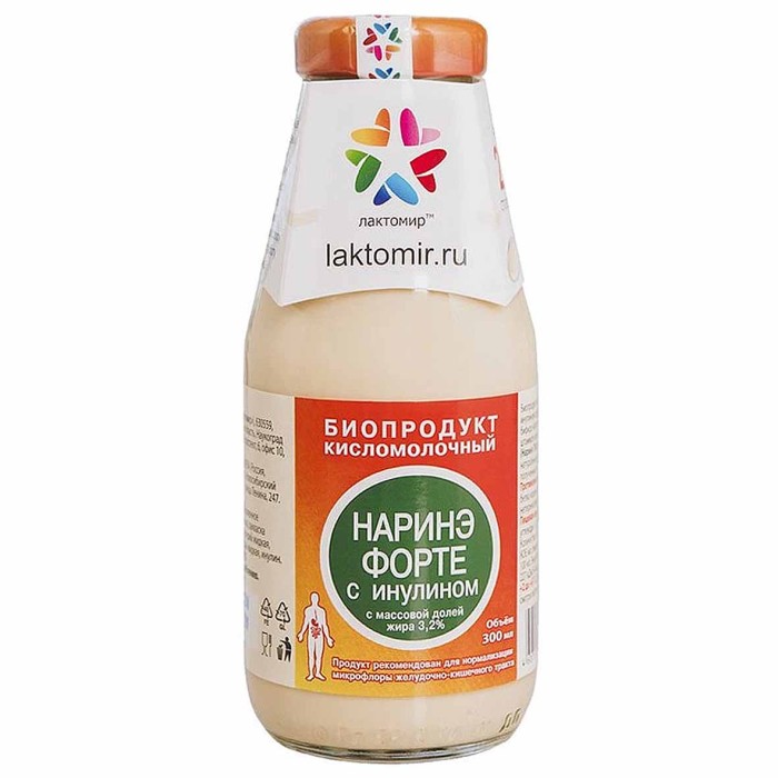 Биопродукт кисломолочный Лактомир Наринэ-форте 300мл с/б