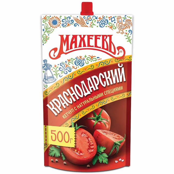 Кетчуп Махеевъ Краснодарский 500гр д/п