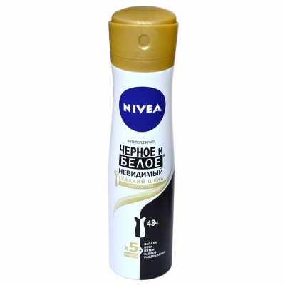 Дезодорант Nivea Черное и белое невидимый гладкий шелк 150мл ж/б
