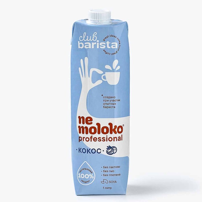 Напиток кокосовый Nemoloko на соевой основе обогащ витаминами и мин 1л т/п